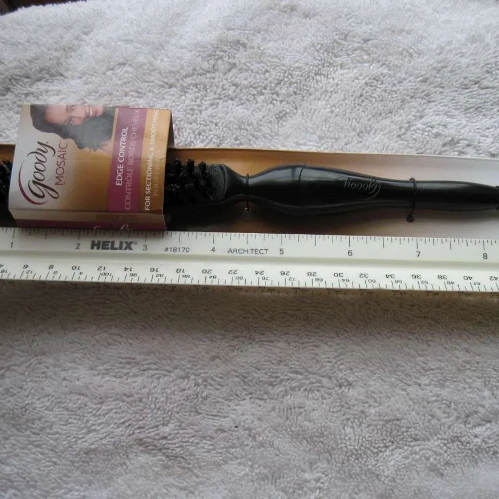Goody Mosaic Edge Control Sectioning Smoothing Hair Brush Comb Pick Narrow Part